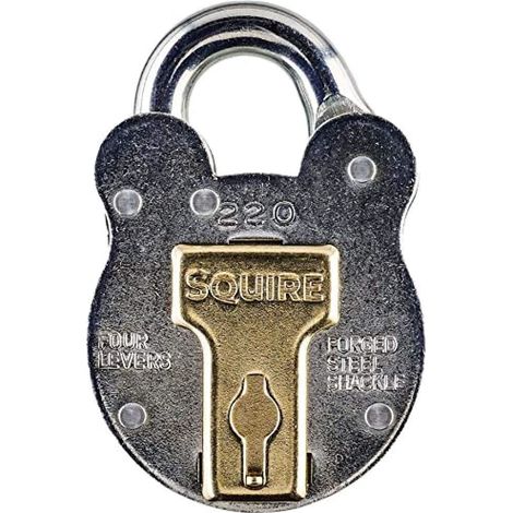 Squire 220 220 Old English Padlock with Steel Case 38mm HSQ220