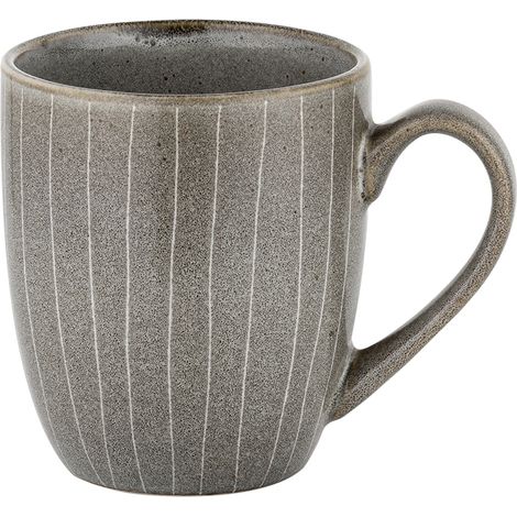 GRAU GESTREIFTE TASSE 380ML