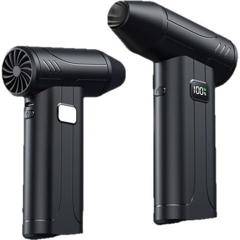Ventilateur Portable Turbo 6 Vitesses écran LED pour Voyage et Urgence Noir - (1/4)