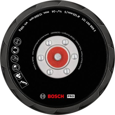 Bosch PRO Plato de pulir 125 mm GPX 12V-125 - 2608001121 (1/5)