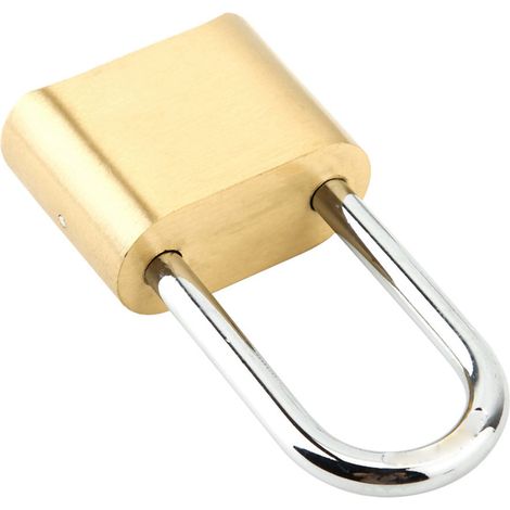 Cadenas extérieur à combinaison 4 chiffres, long, étanche, en laiton (1/5)
