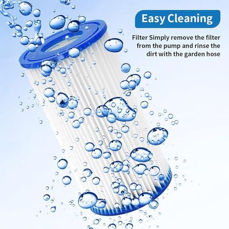 Ersatzfilter, Typ A/C, kompatibel mit Best-Way 58012 Filterkartusche, 2er-Packung Poolpumpenfilter für Best-Way Filterkartuschen (1/5)