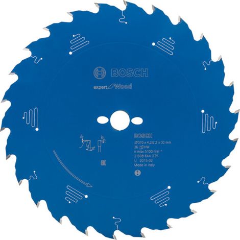 Lame de scie circulaire Bosch Expert Wood 2608644075 370x4,2x30 26Z (1/5)