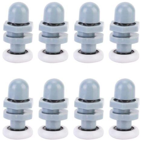 pezzi di guide scorrevoli in plastica resistente per porta doccia, cuscinetti per binario di scorrimento, ricambi per vetro del bagno (20 mm)