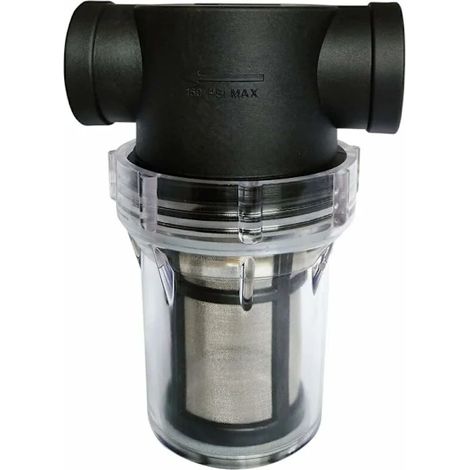 Filtre de canalisation 4" pour pompe à eau avec filtre en acier inoxydable 80 mesh (1/4)
