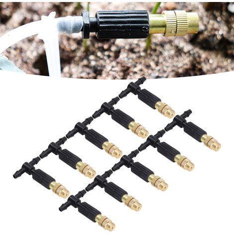 Atomizing Nozzle, Set de 10 pièces, Design Removable, Installation Facile, Spray Head pour Jardin et Greenhouse (1/5)