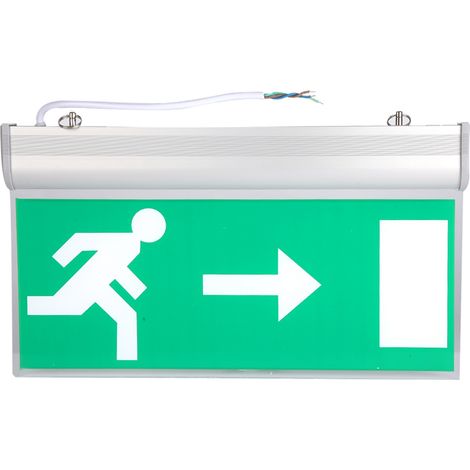 Acryl-LED-Notsignalleuchte 110–240 V, Evakuierungsanzeige links/rechts (1/5)