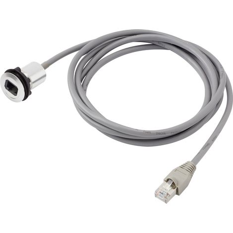 TRU COMPONENTS RJ45-01 RJ45-Einbaubuchse 1408770 Buchse, Einbau, Stecker, gerade   Polzahl Sensoren