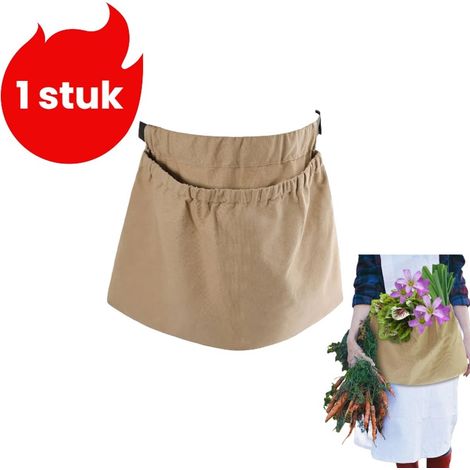 sac de rangement pour activités de plein air sac de rangement pour le potager sac pour la cueillette des fruits au verger sac à outils de jardin couleur kaki (1/5)