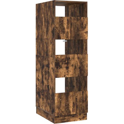 Maison Exclusive - Mobile da lavanderia con porta Rovere fumé 50 x 68 x 162 cm