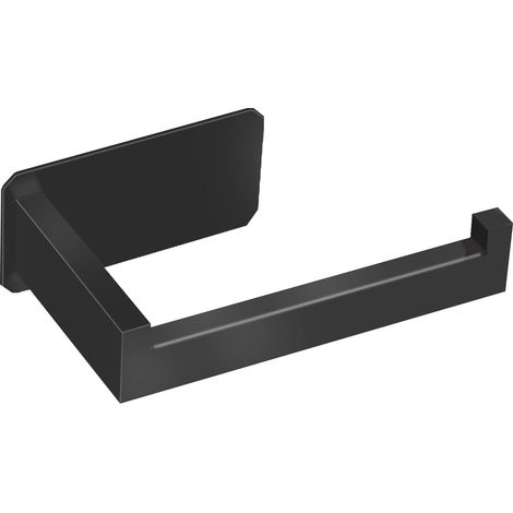 Porte Papier Toilette Noir Adhésif Mural,Support Rouleau Acier Inoxydable sans Percage V2A pour Salle de Bain et Cuisine (1/5)
