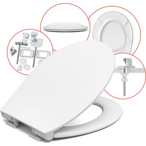 Abattant WC universel pour KOŁO / ROCA / CERSANIT / GROHE – frein de chute