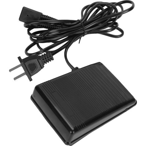 Pédale multifonction pour machine à coudre, prise à 3 broches, câble de 2 mètres (prise standard américaine 110 V) (1/5)