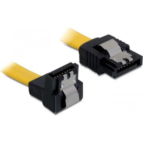 DeLOCK Delock 0.3m SATA M/M - 0,3 m - Male connector / Male connector - Jaune (82806) (1/4)
