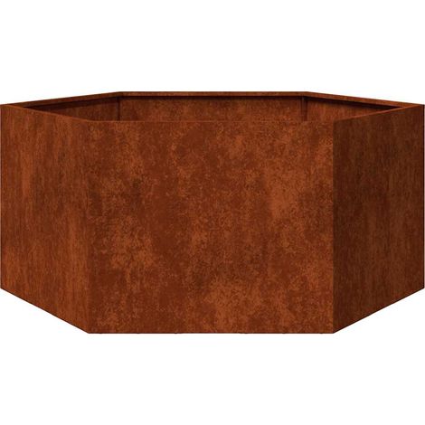 Jardinière  Bac à fleurs Rouillé 90x90x45 cm Acier corten (1/5)