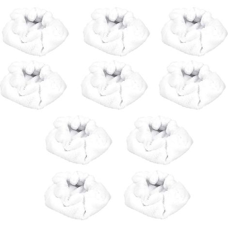 Lot de 10 lingettes microfibres pour balai vapeur à capuche