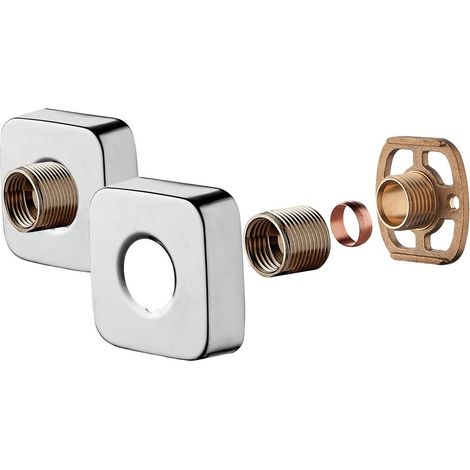 Easy Fast Fit Fixing kit for Exposed Thermostatic Shower Mixer Bar Valves Brass (1/3)