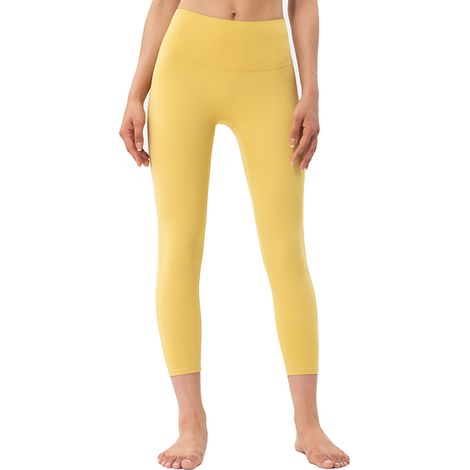 Pantalon de yoga sans coutures, coupe courte, taille haute, effet push-up, idéal pour les enfants. (1/5)