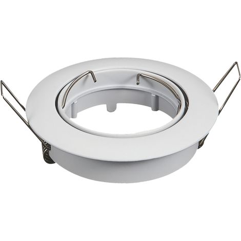Portafaretto orientabile GU10 / MR16 da incasso 82mm Bianco Rotondo Aigostar