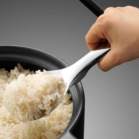 Pelle à Riz en Acier Inoxydable 304, Cuillère Anti-adhérente, Design Vertical, Ustensile de Service Pour Cuisine, 20 cm (1/5)