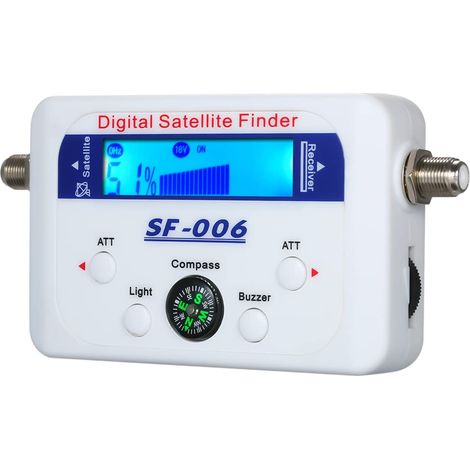 chercheur d'étoiles, Détecteur de Signal Satellite numérique Mini Satellite Détecteur de Signal Satellite numérique avec écran LCD Satfinder numérique avec Boussole (1/5)