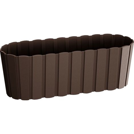 Properplast Fioriera per balcone boardee basic 7.9l., dimensioni (mm) 587x144x130, colore marrone