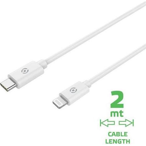 Cavo Lightning a Type-C da 2 metri con supporto fino a 60W di ricarica, colore bianco (1/5)
