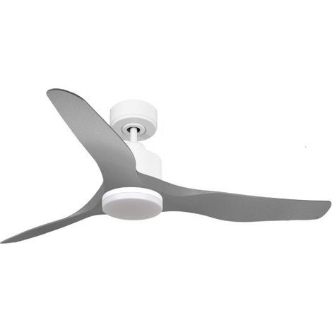 Modulo Ventilateur de plafond DC avec lumière  blanc pales grises ideal  25 à 40  m² KLDC4SlimP4GrL1WiSlim (1/4)
