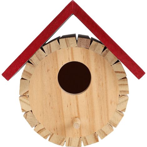 Nichoir à oiseaux suspendu en bois pour l'extérieur, mésange, oiseau bleu, observation du jardin (1/5)