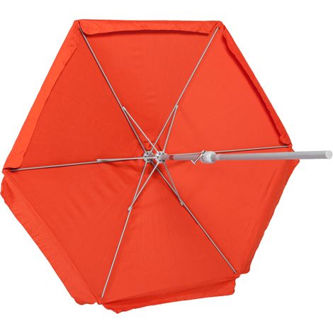 Schirm Ø 270cm 38mm Rohr terracotta Aluminium/Textil