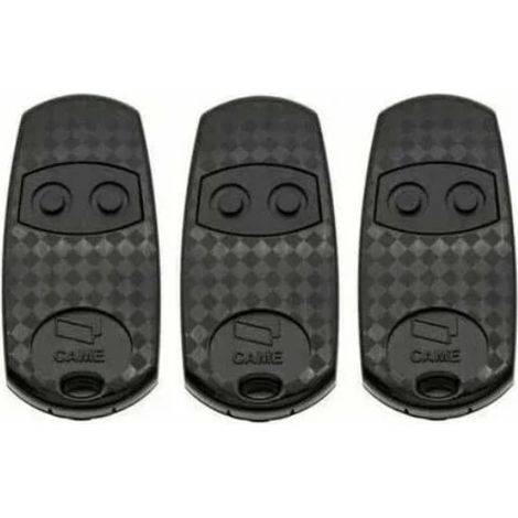 Came – 3er-Pack Fernbedienungen mit je zwei Tasten, 433,92 MHz – 100 m Reichweite – Betrieb mit 2 CR2016-Batterien – Kompatibel mit TOP432M, TOP432S