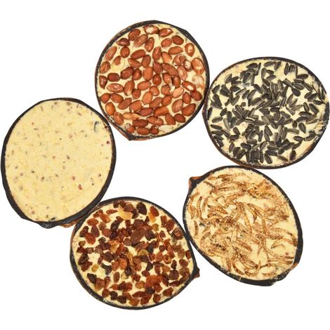 Moitiés de noix de coco de nourriture d'oiseaux 10 pcs 290 g