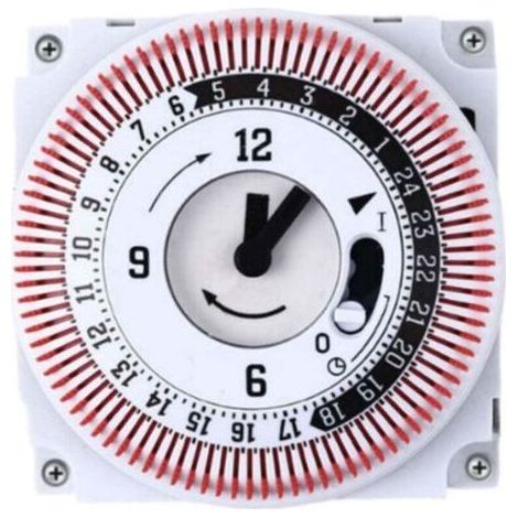 Minuteur mécanique 250 V, compteur de temps, rappel 15 min/24 h, minuteur de cuisine, contrôleur d'économie d'énergie, interrupteur de minuterie industriel (1/4)