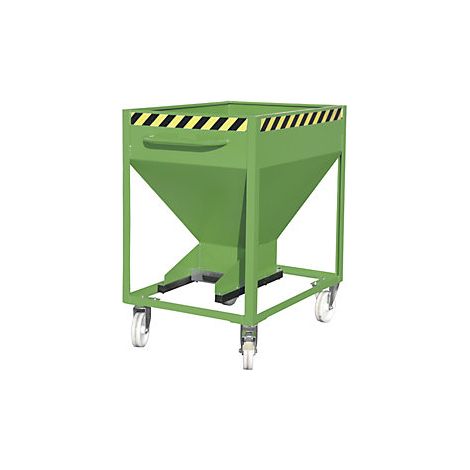 Bauer Silobehälter SR-D 375, lackiert, Resedagrün