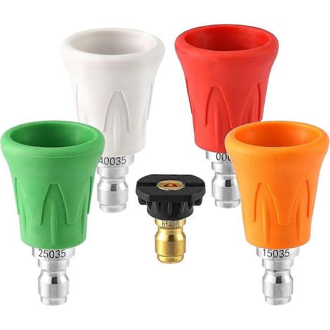 Kit de protection de buse pour nettoyeur haute pression, alésage 2,5", raccord rapide 0,64 cm (1/4)