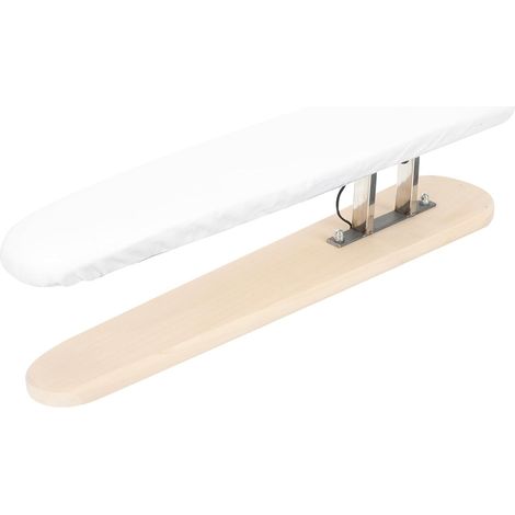 Planche à Repasser en Bois Housse en Tissu Blanc Table à Repasser (1/5)