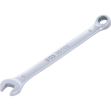 Clé Mixte 6 mm - Acier Résistant - Prise et Serrage Fiables, Zones Difficiles - D-Work (1/5)