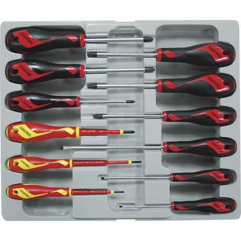 Jeu de tournevis combinés, MD912N1, 12 pièces  TENGTOOLS 178210209 (1/3)