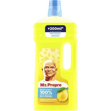 Mr. Proper Limpiador Multiusos Limón Verano 1.5l Incluye 200 ml gratis Mr. Proper Limpiador Multiusos Limón Verano 1.5l Incluye