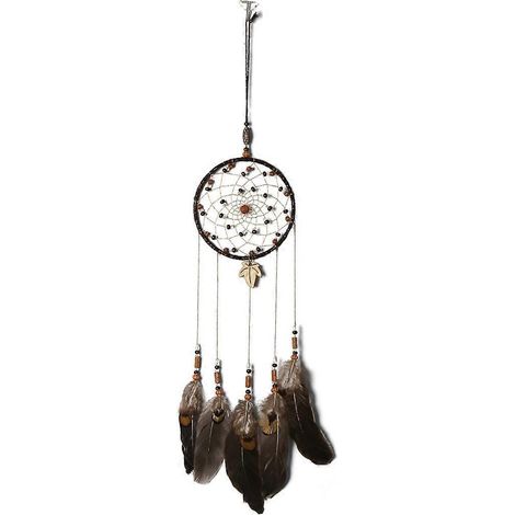 Attrape-rêves style rétro fait main, matériau premium, attrape-rêves en plumes, polyvalent, pour la maison, le bureau ou une fête (1/4)