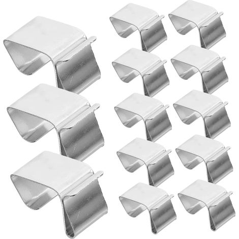 Set mit 50 robusten Edelstahlhaken, geeignet für Lichterketten im Außenbereich. Ideal zur Befestigung von Weihnachtsbeleuchtung an Dachrinnen und anderer festlicher Außendekoration. (1/5)