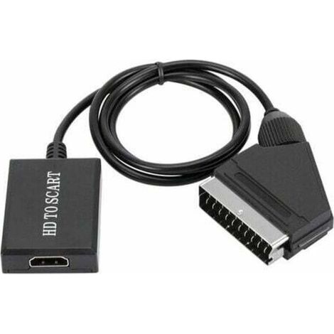 convertisseur hdmi vers péritel adaptateur audio vidéo hd 1080p pour hdmi vers péritel Sky Box Stb (1/5)