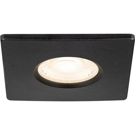 Collerette UNIVERSAL DL fixe carré noir IP65 et RE2020 associé à ref 1008065 - SLV - 1008096 (1/4)