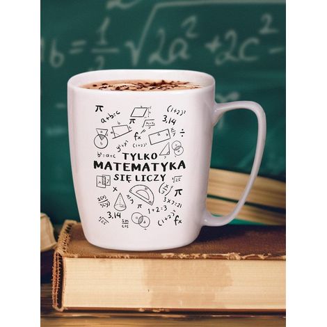 Tazza con la scritta "Solo la matematica conta"