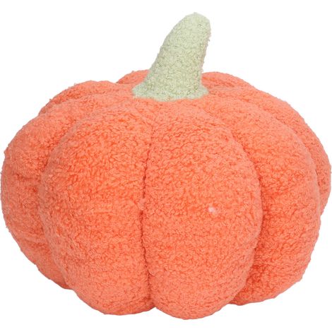 Peluche Citrouille Douce et Moelleuse, Coussin Citrouille Mignon et Original pour Décoration Intérieure Halloween, Noël et Maison Orange (1/5)