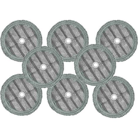 8 pièces tampon vadrouille pour vapeur vadrouille microfibre remplacement chiffon nettoyage accessoires (1/5)