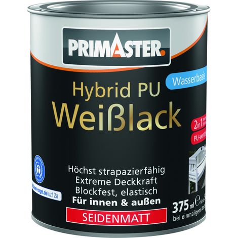 Primaster Hybrid PU-Weißlack weiß seidenmatt 375 ml Lack