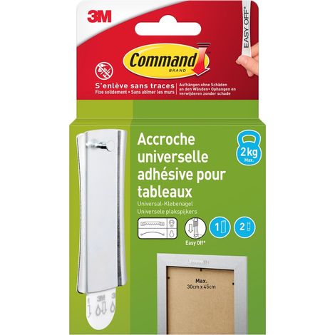 Gancio per cornice con piccola testa di chiodo in metallo COMMAND (1/5)