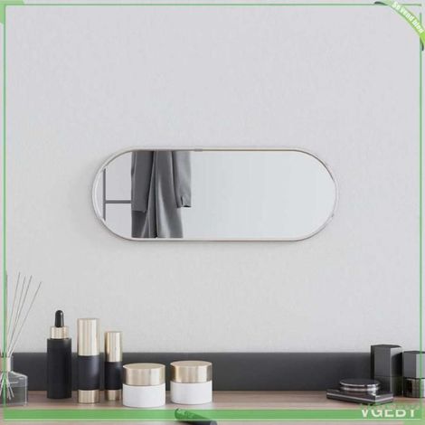 Miroir mural - FAFEISY - 348188 - Argenté - Ovale - 40 x 15 cm (1/5)