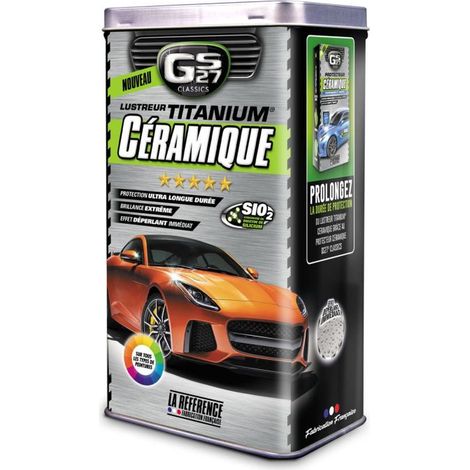Coffret lustreur Titanium céramique – Haute protection pour carrosserie – Application facile sur surfaces lisses – Résultat brillant durable – Gs27